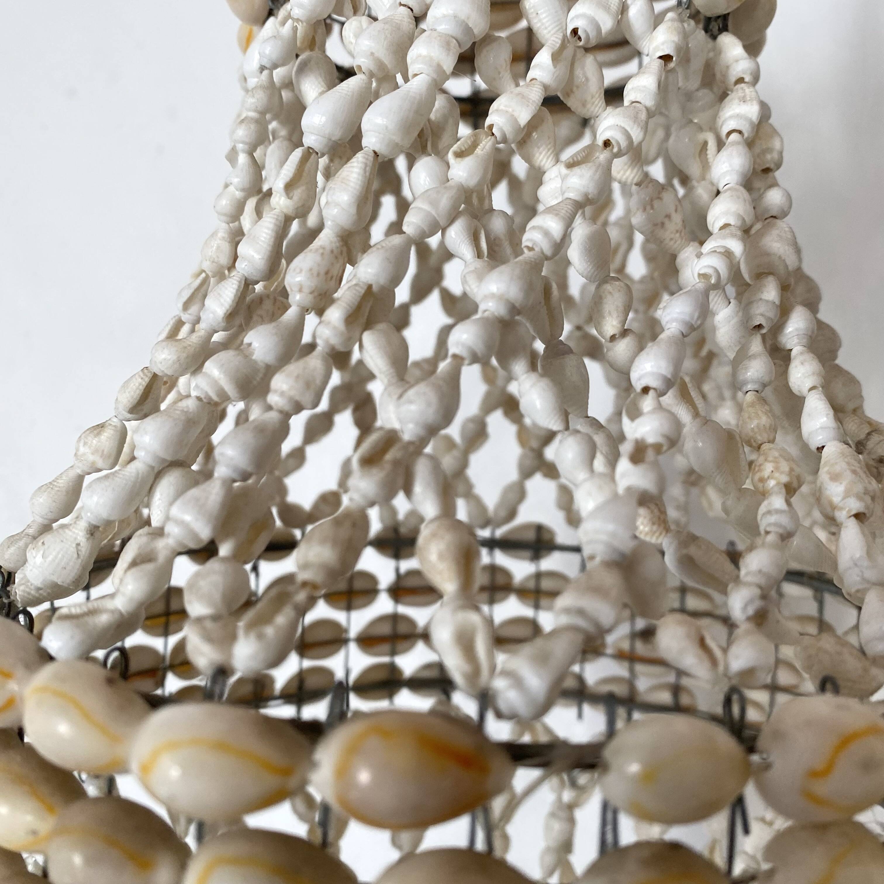1960s-70s Seashell Pendant Light