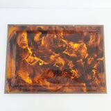 Vintage plexiglass tray 1970