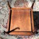 Antique mahogany rolling trolley