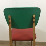 Chaise bicolore des années 60