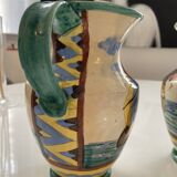 Pair of majolica jugs – perugia italy – 1960s