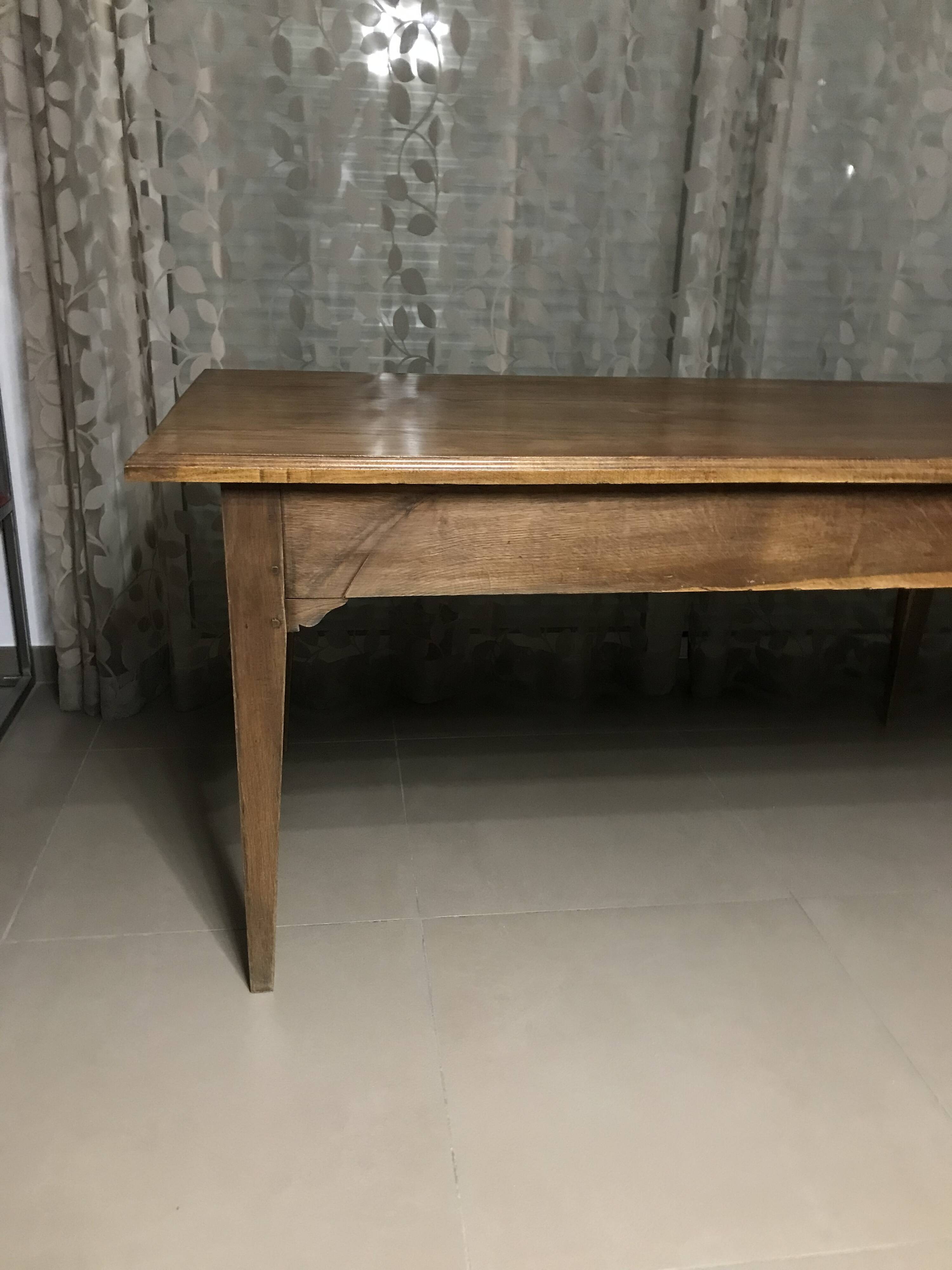 Oak farmhouse table