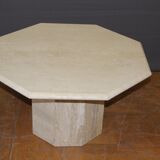 1970 travertine coffee table