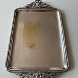 Small silver-plated letter tray