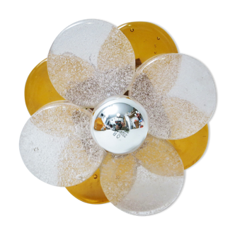 Wall light Fleur Albano Poli Poliarte 1970