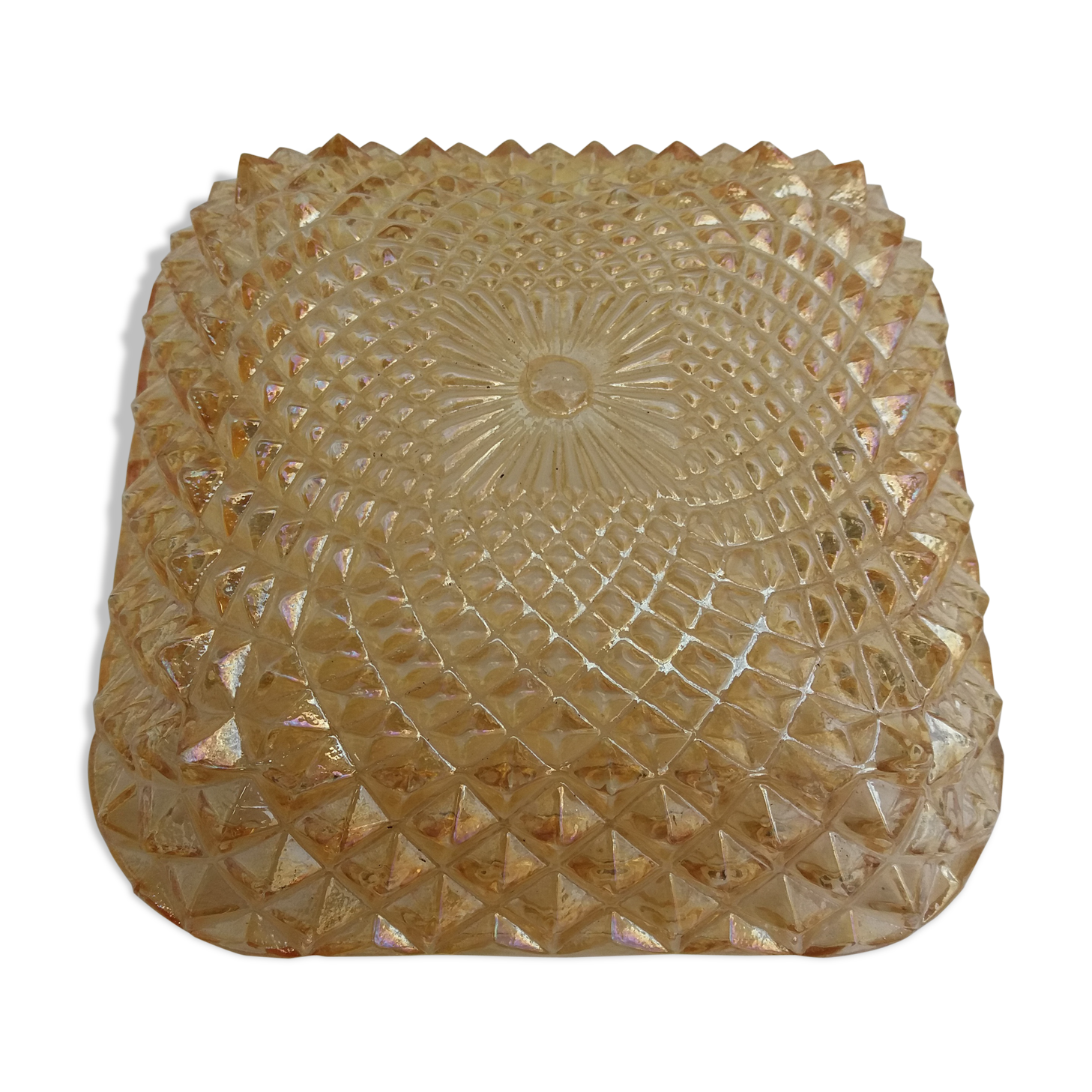 Ceiling light stained glass vintage