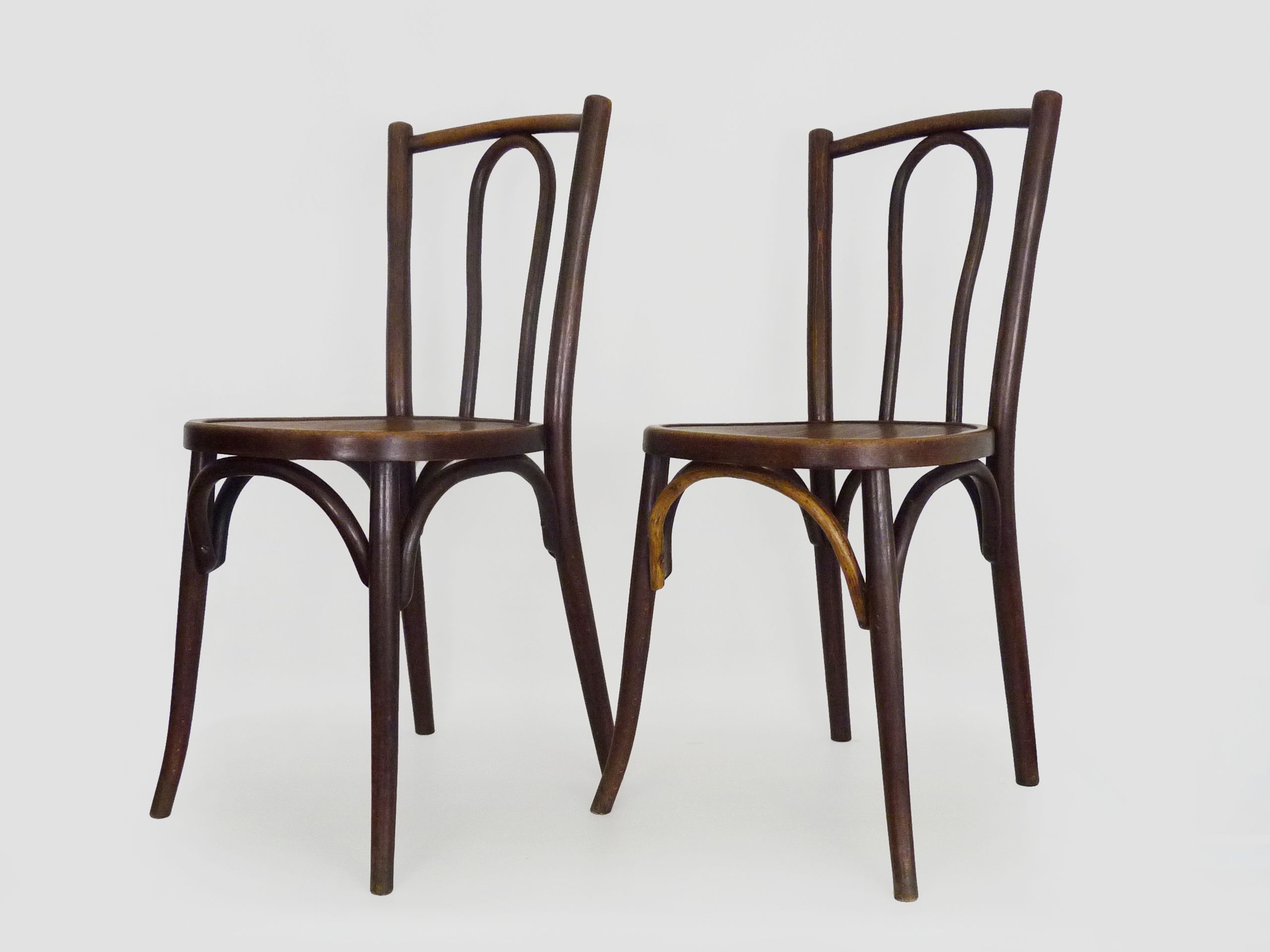 Pair of bistro chairs by Baumann furniture/Ducreuzet Montluçon. Year 30