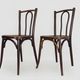 Pair of bistro chairs by Baumann furniture/Ducreuzet Montluçon. Year 30