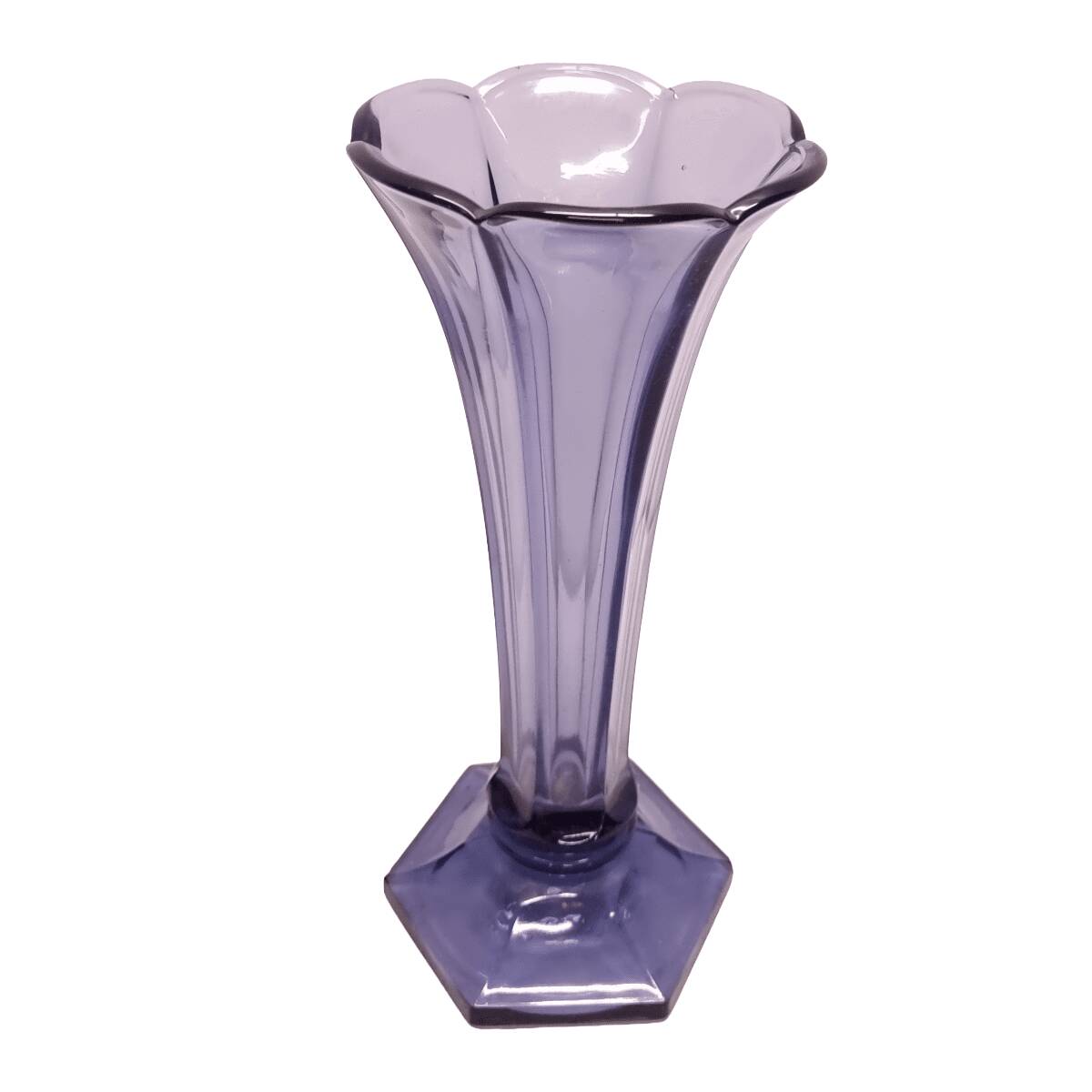 Art Deco vase Val Saint Lambert lilac