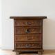 Rustic storage furniture set: 4 dark wood drawers