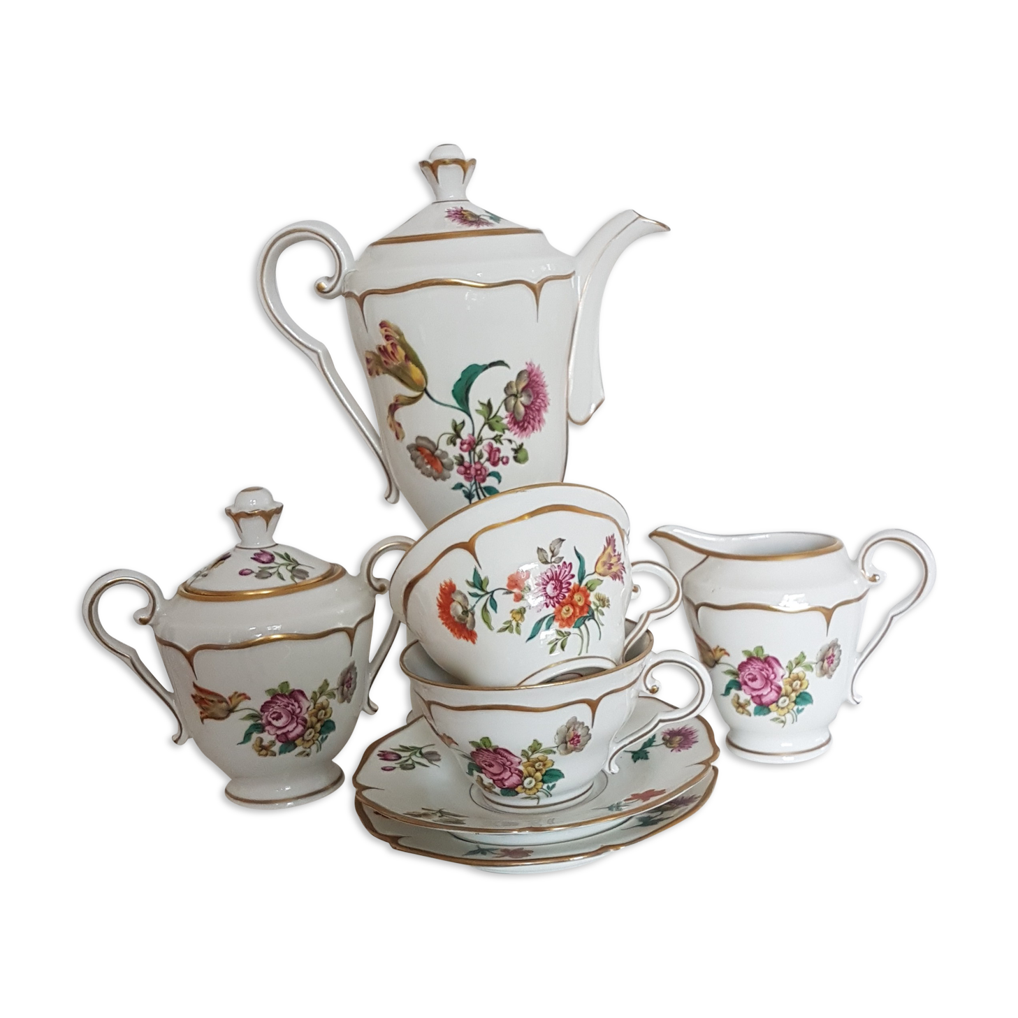 Fine porcelain tea service