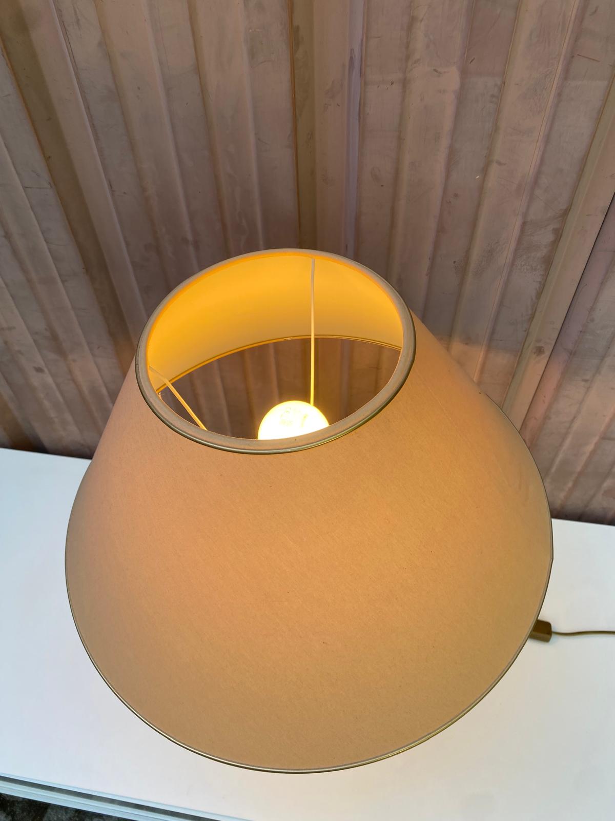 Table lamp by Le Dauphin Recency black and gold ceramic