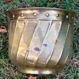 Pair of brass pot cover