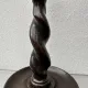 Pair of English oak Barley Twist candlesticks