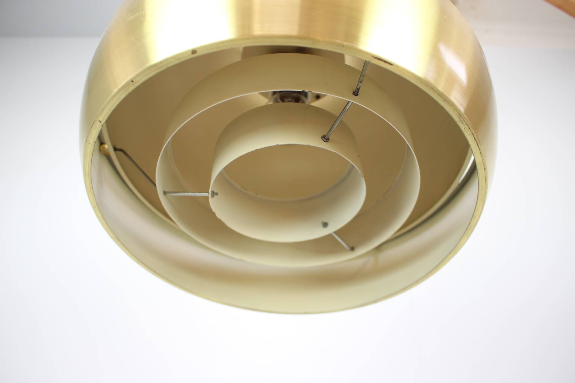 Ssuspension « space age » de Carlo Nason, italienne, moderne du milieu du siècle dernier, 1970