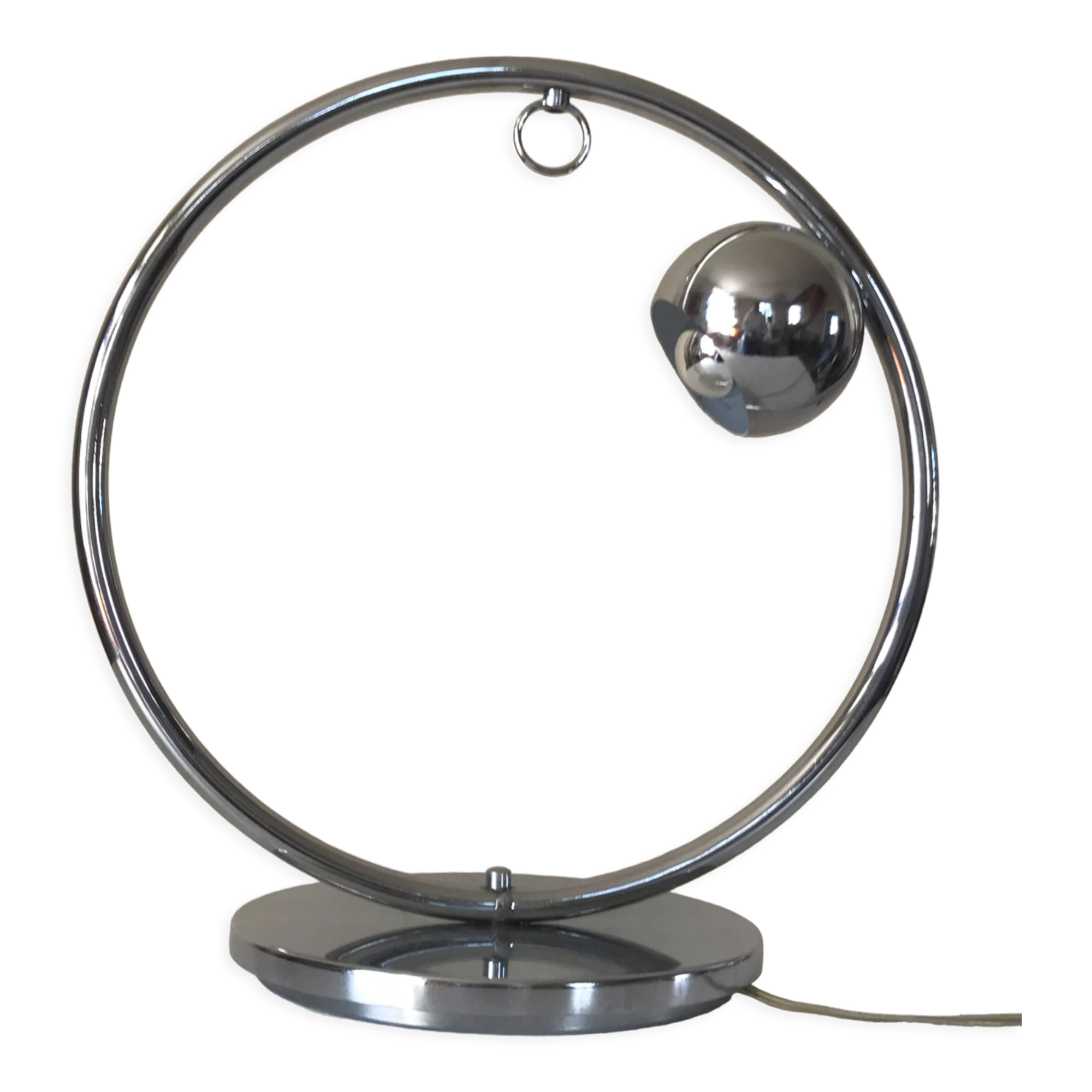 Vintage chrome eye ball lamp 70s