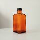 Old amber pharmacy bottle