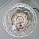 Large table lamp in honeycombed blown glass, 1970