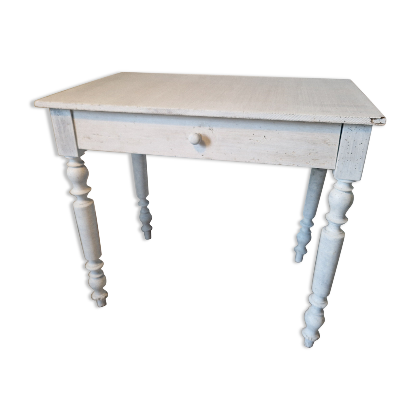 Bureau pieds tournés shabby chic