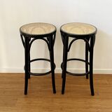 Pair of bistro style bar stools