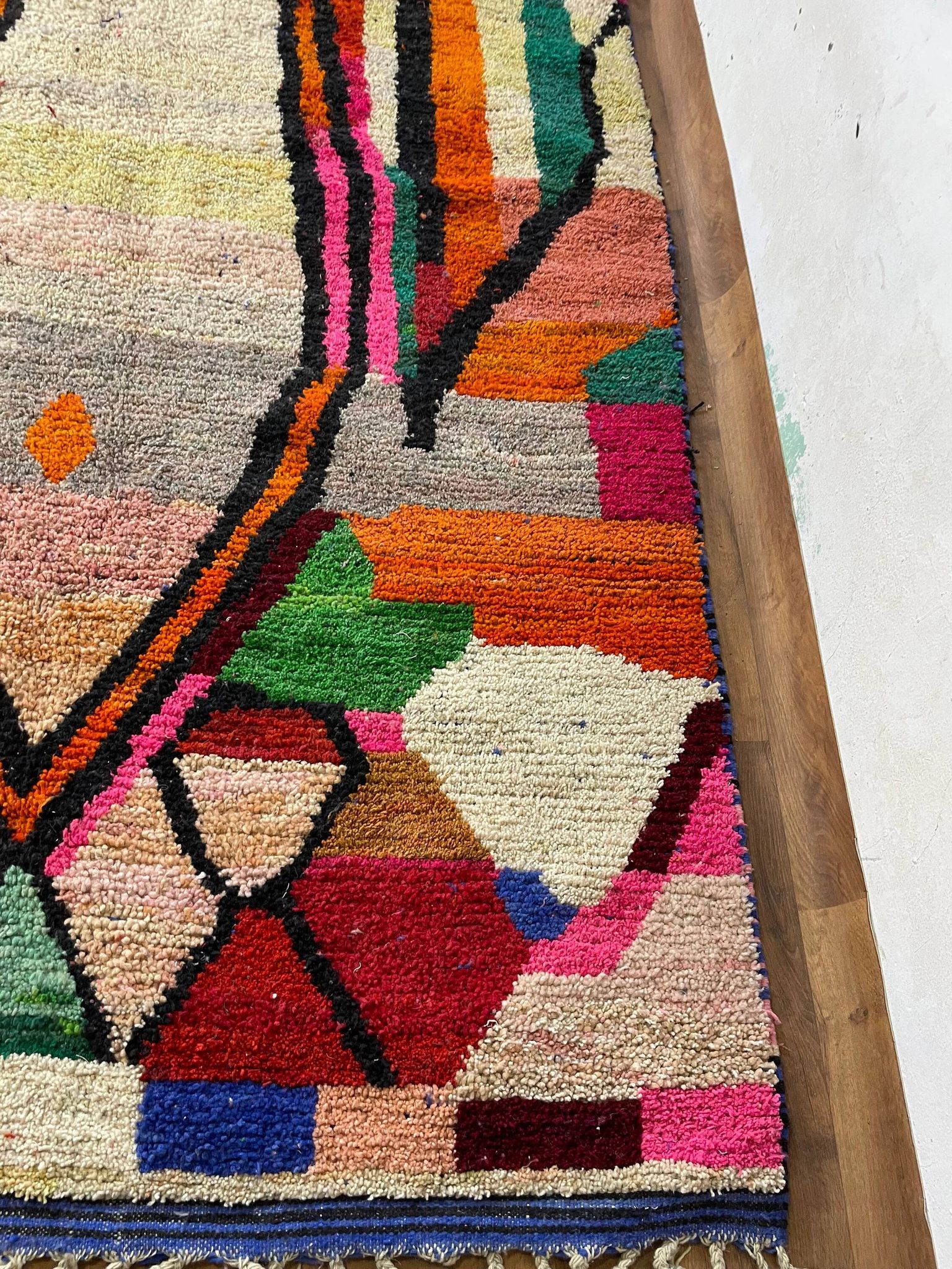 Berber rug in natural wool 2.5x1.5 m
