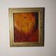 Peinture abstraite cadre doré