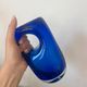 Magnificent vintage blue Murano vase.