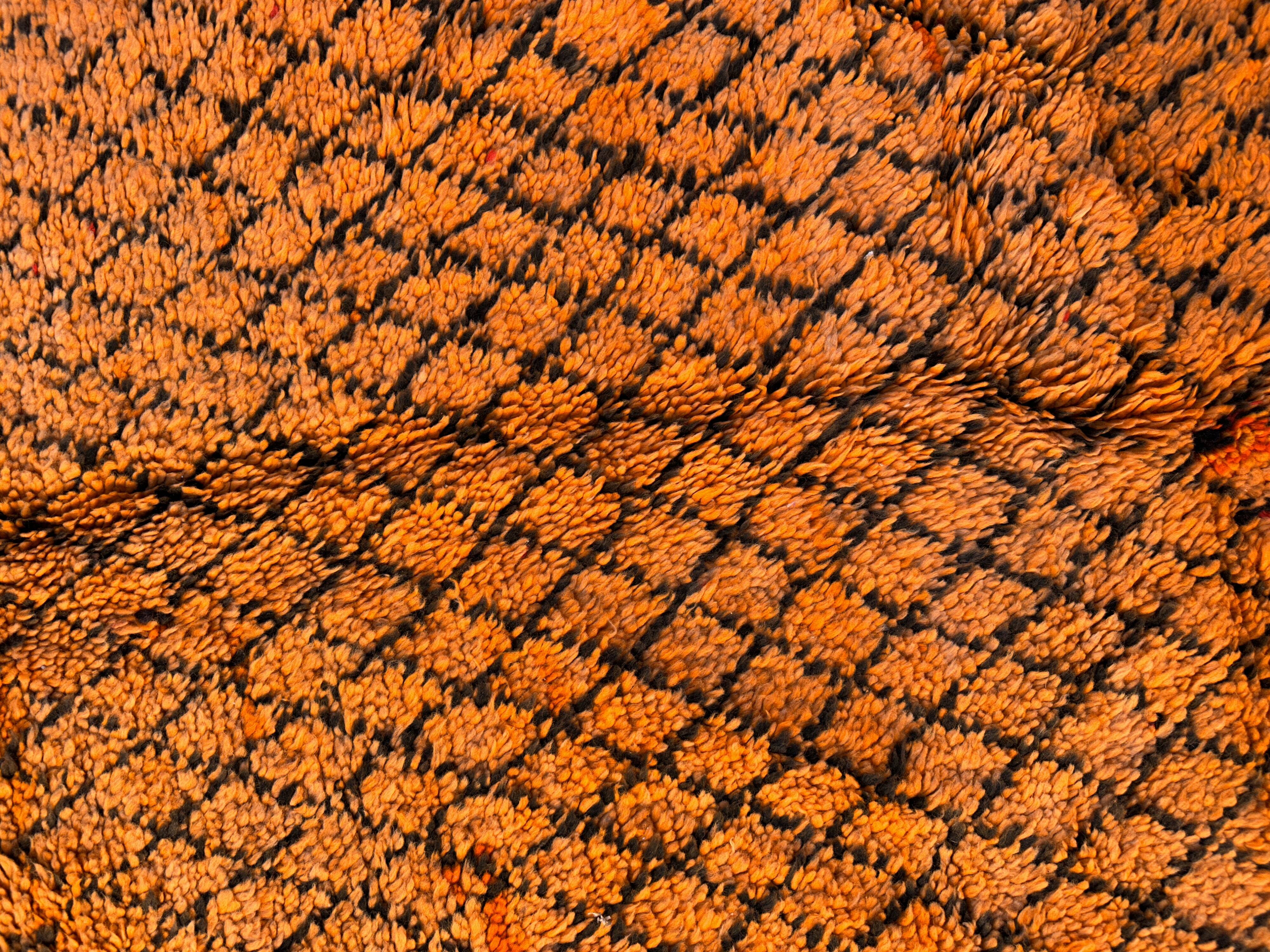 Moroccan rug Boujad orange - 138 x 294 cm