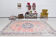 Navy blue vintage rug 317x220cm