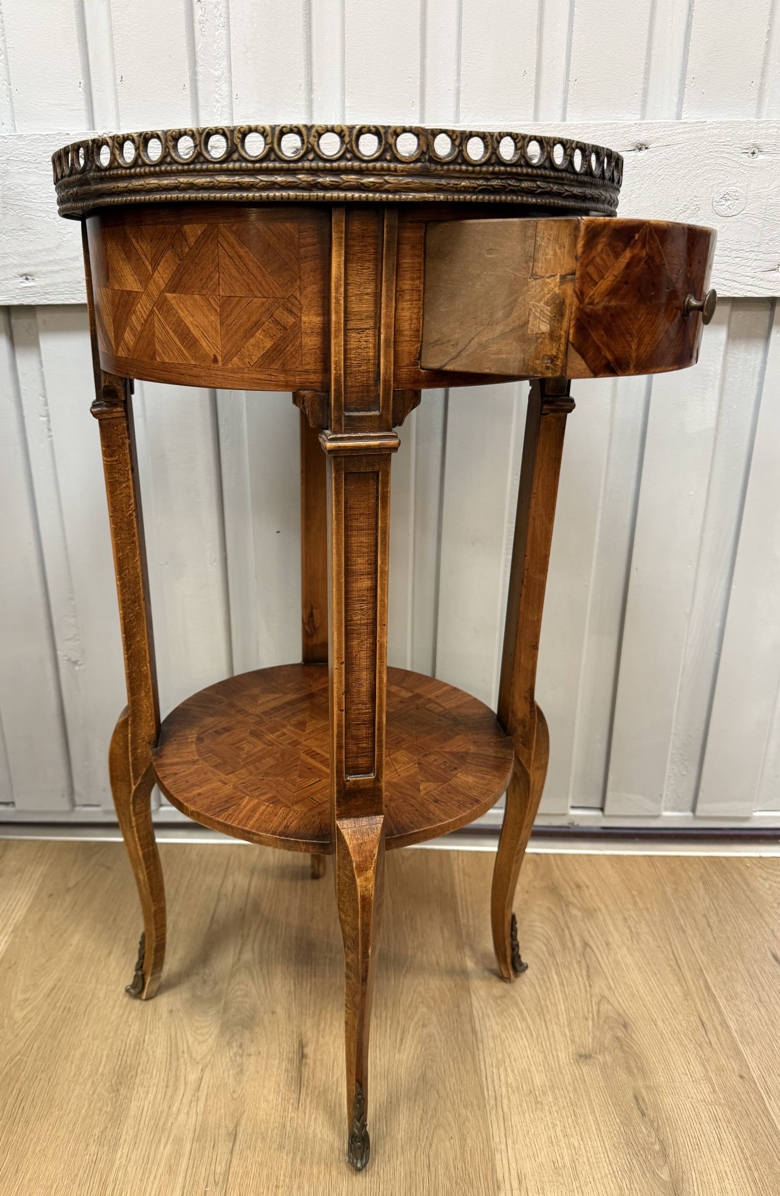 Transitional style side table