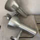 Pair of brushed metal wall sconces