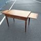 Old style flat desk louis xvi leather tray with 2 pulls