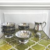 6 stainless steel bowls 1970