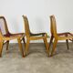 3 Louis Sognot scoubidou chairs from the 1950s