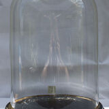 Ancient round glass globe 33 cm high