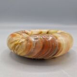 Petit cendrier vintage en onyx à trois supports