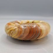 Petit cendrier vintage en onyx à trois supports