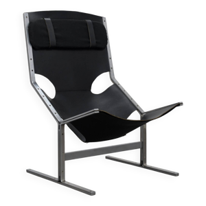 fauteuil en cuir extrêmement - 1960