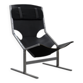 Extremely rare leather lounge chair by Pierre Thielen for Metz & Co., Netherlands, 1960s