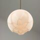 Mid-Century Italian Brass & Opaline Pendant Lamp