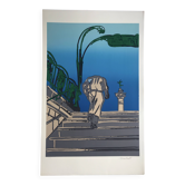 Antonio recalcati, sans titre, 1974. sérigraphie originale signée au crayon