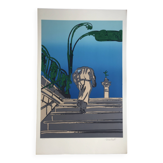 Antonio recalcati, sans titre, 1974. sérigraphie originale signée au crayon