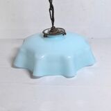 Draped opaline lampshade