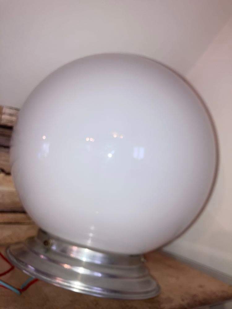 Plafonnier opaline 24cm