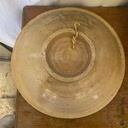 Pair of antique safi moroccan glazed terracotta dishes from the 50s