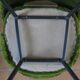 Pair of chairs tonneau moumoute green feet metal compass