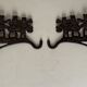 2 supports pour suspensions de plantes