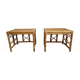 Paire de tables basses en rotin