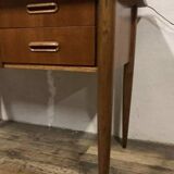 Scandinavian teak desk from the 1960s, length 110 cm