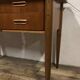 Scandinavian teak desk from the 1960s, length 110 cm
